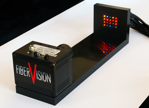 LED-Check misst die Farben jeder LED auf der Platine mit Glasfaser Technik